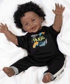 Muñeco Realista de Bebé Negro Recién Nacido de Paradise