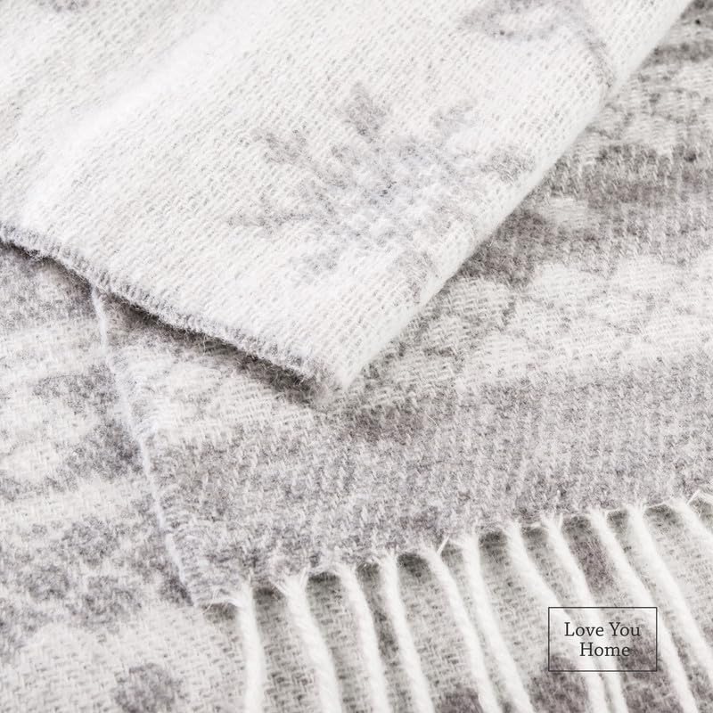 Manta de Lana Merina LYHome - Abrigo Cálido para Clima - Imagen 5