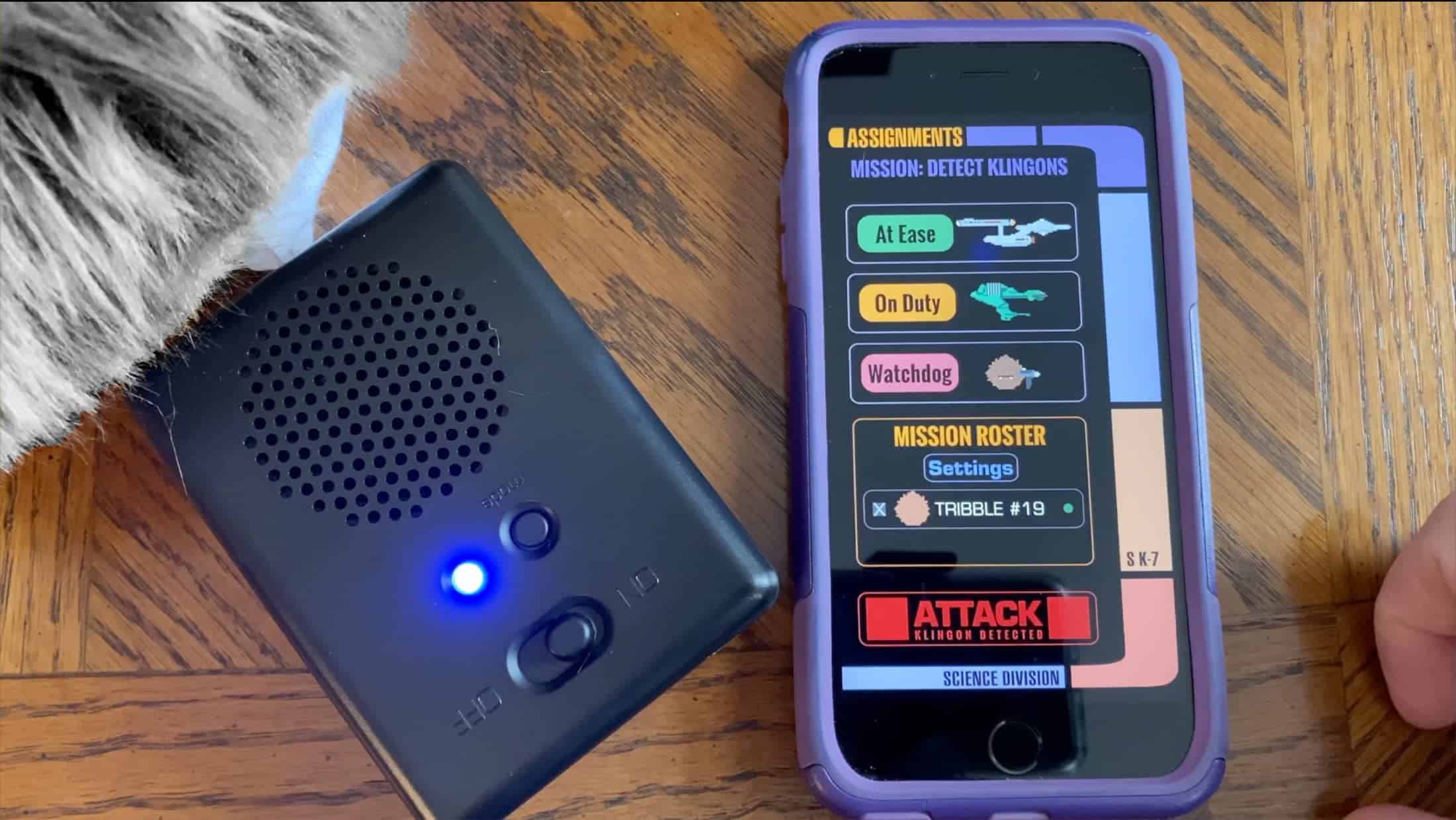 Peluche interactivo Star Trek New APP-Enabled Tribble 8" - Imagen 5