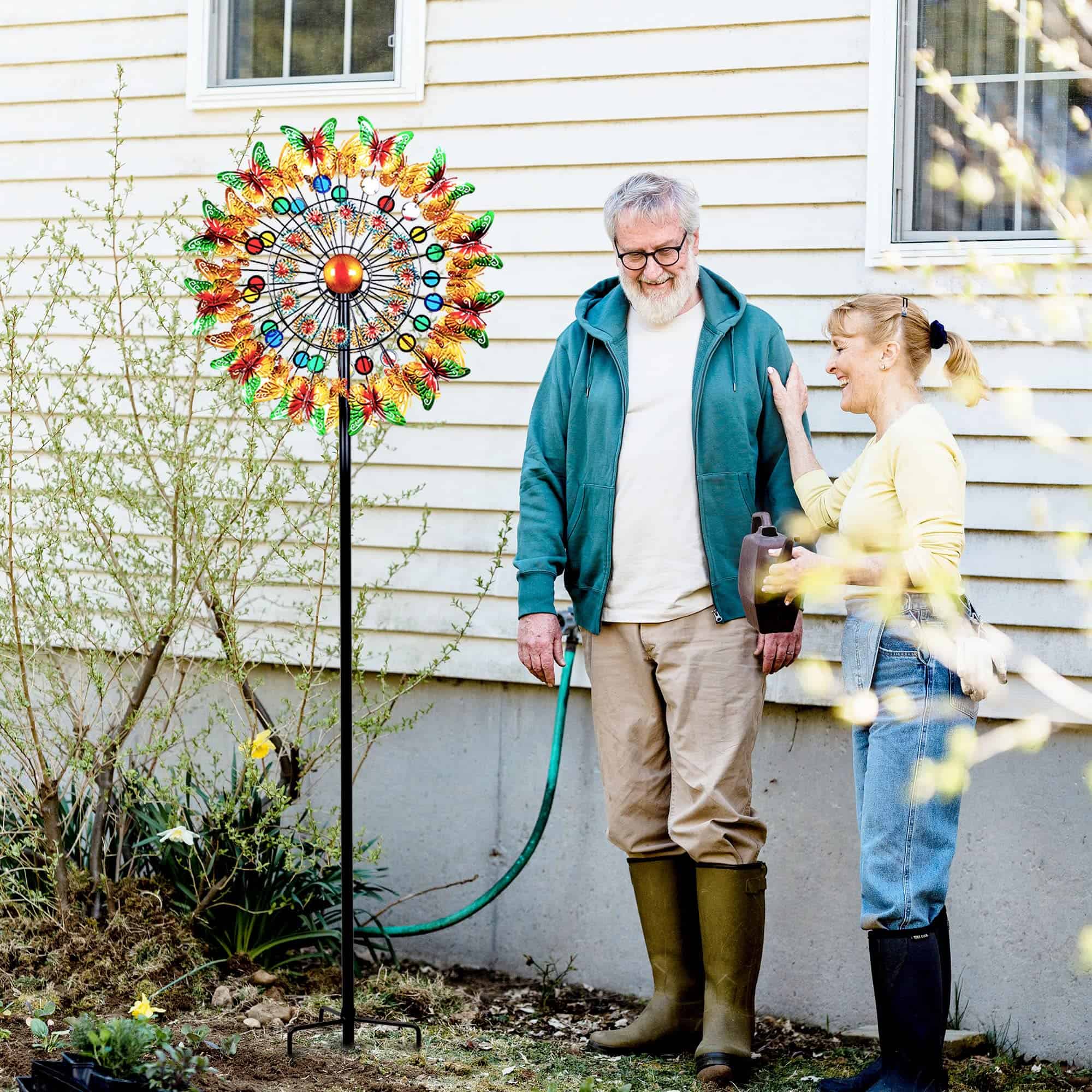 Lairander Spinner de Viento de Mariposa al Aire Libre, 84'' - Imagen 7