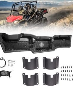 Caja de almacenamiento bajo el tablero y 4 portavasos de