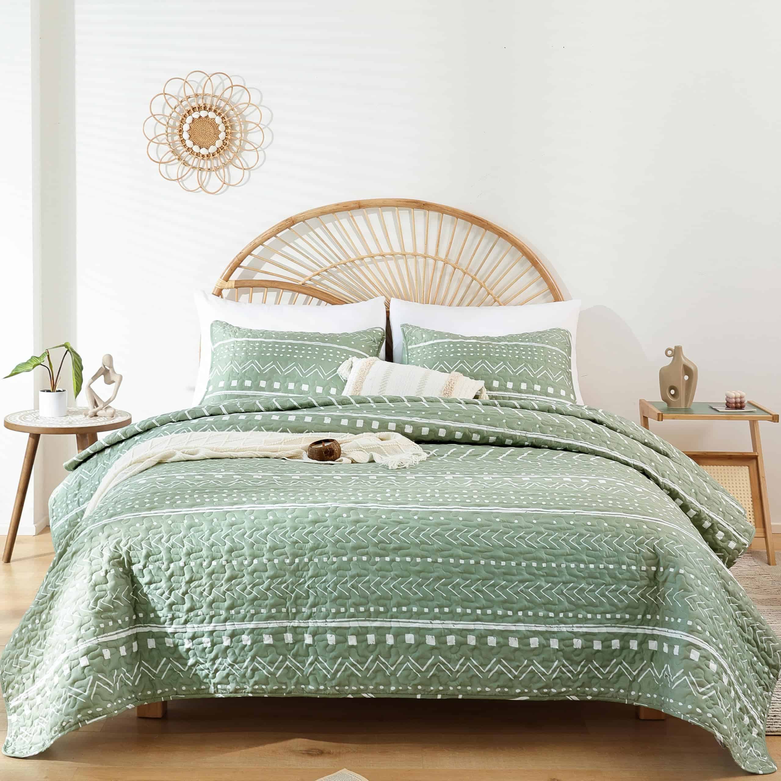 Juego de Colchas Boho Queen Size - Colcha Bohemia Color