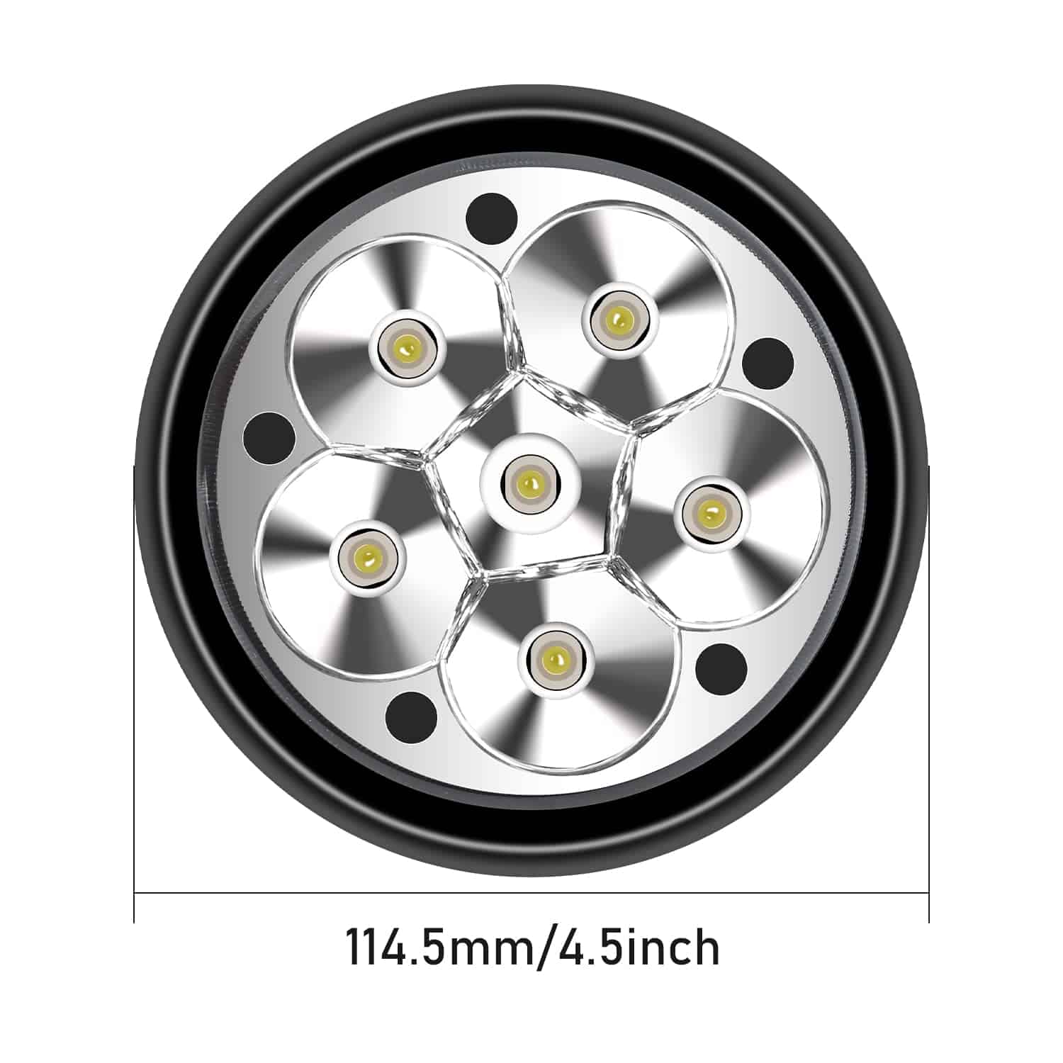 Par de Luces de Niebla Led, Extra Brillantes Actualizadas, - Imagen 4