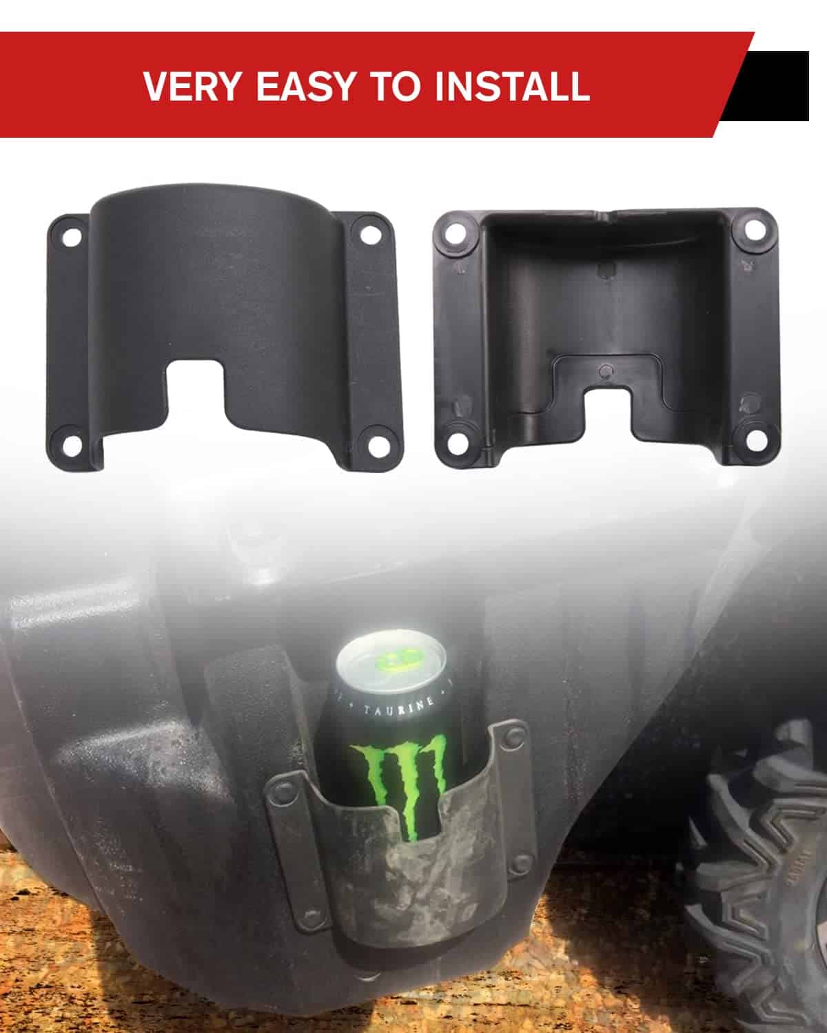 Bandeja de almacenamiento bajo el tablero y 4 portavasos de - Imagen 7