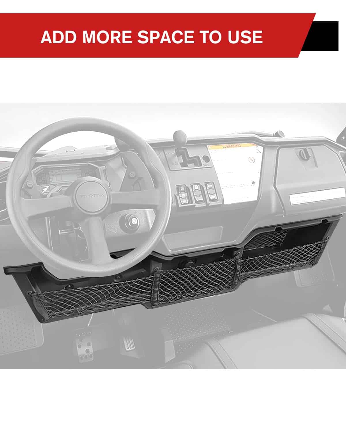 Bandeja de almacenamiento bajo el tablero y 4 portavasos de - Imagen 4