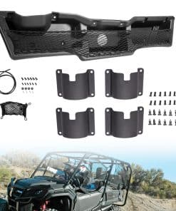 Bandeja de almacenamiento bajo el tablero y 4 portavasos de