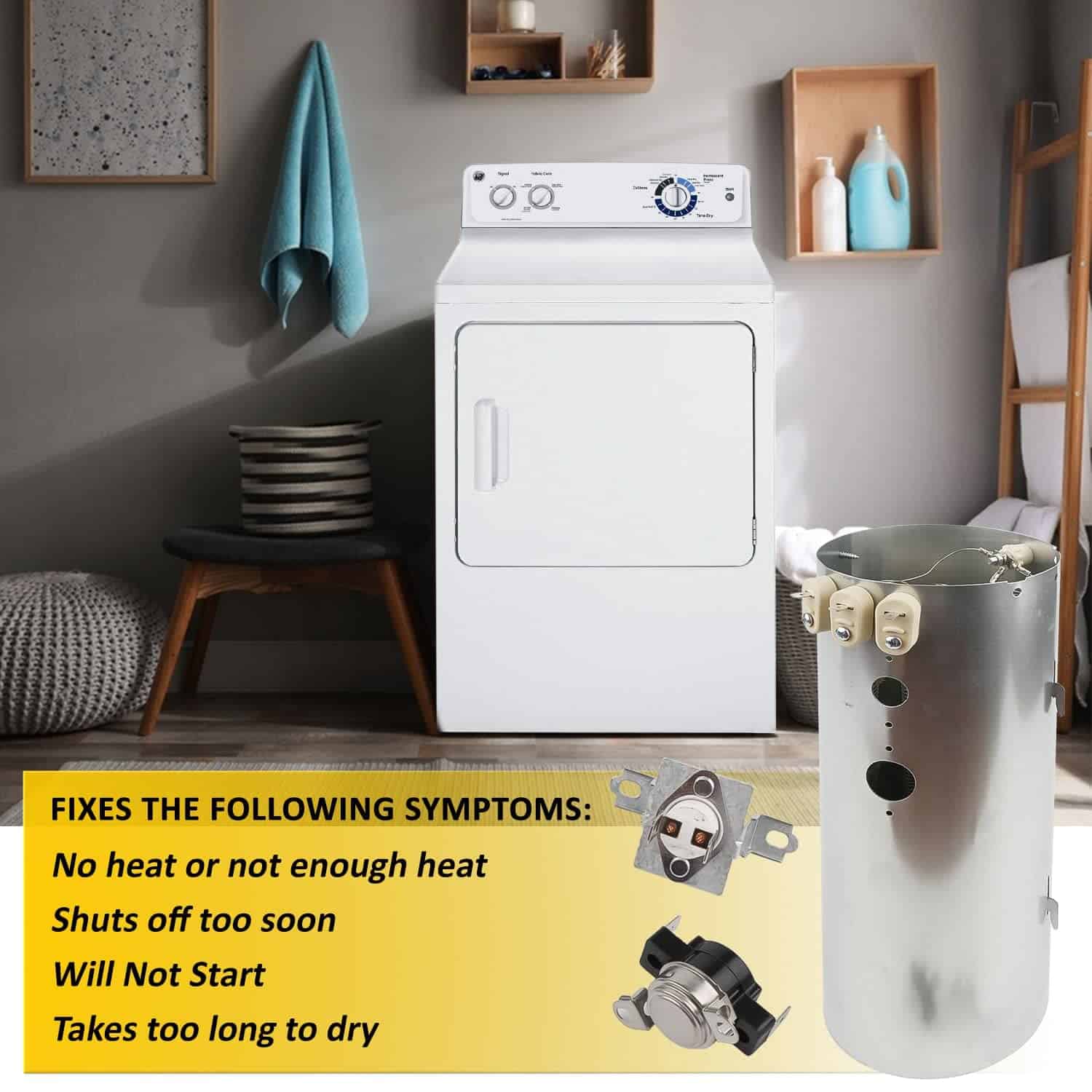 Elemento Calefactor de Secadora 134792700, Limitador - Imagen 6