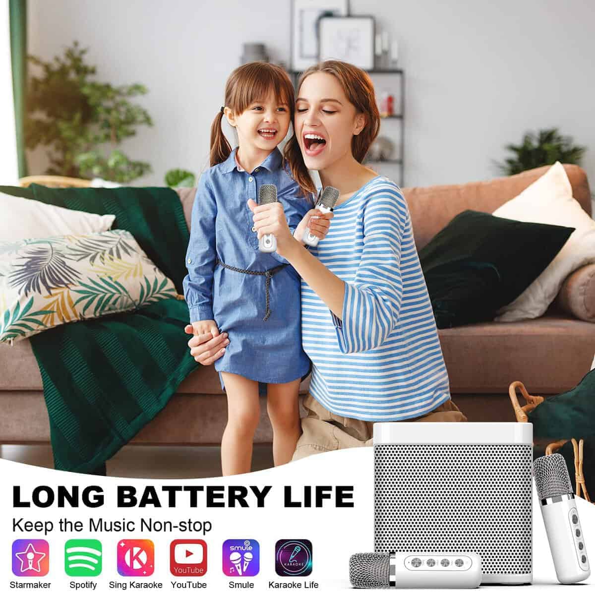 Máquina de Karaoke FULLIFE para Adultos/Niños, Altavoz de - Imagen 4