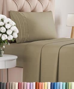 Juego de sábanas de 3 piezas tamaño Twin - Suaves,