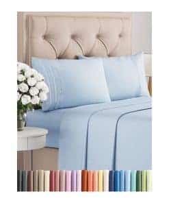 Juego de sábanas 4 piezas tamaño Cal King - Suave,