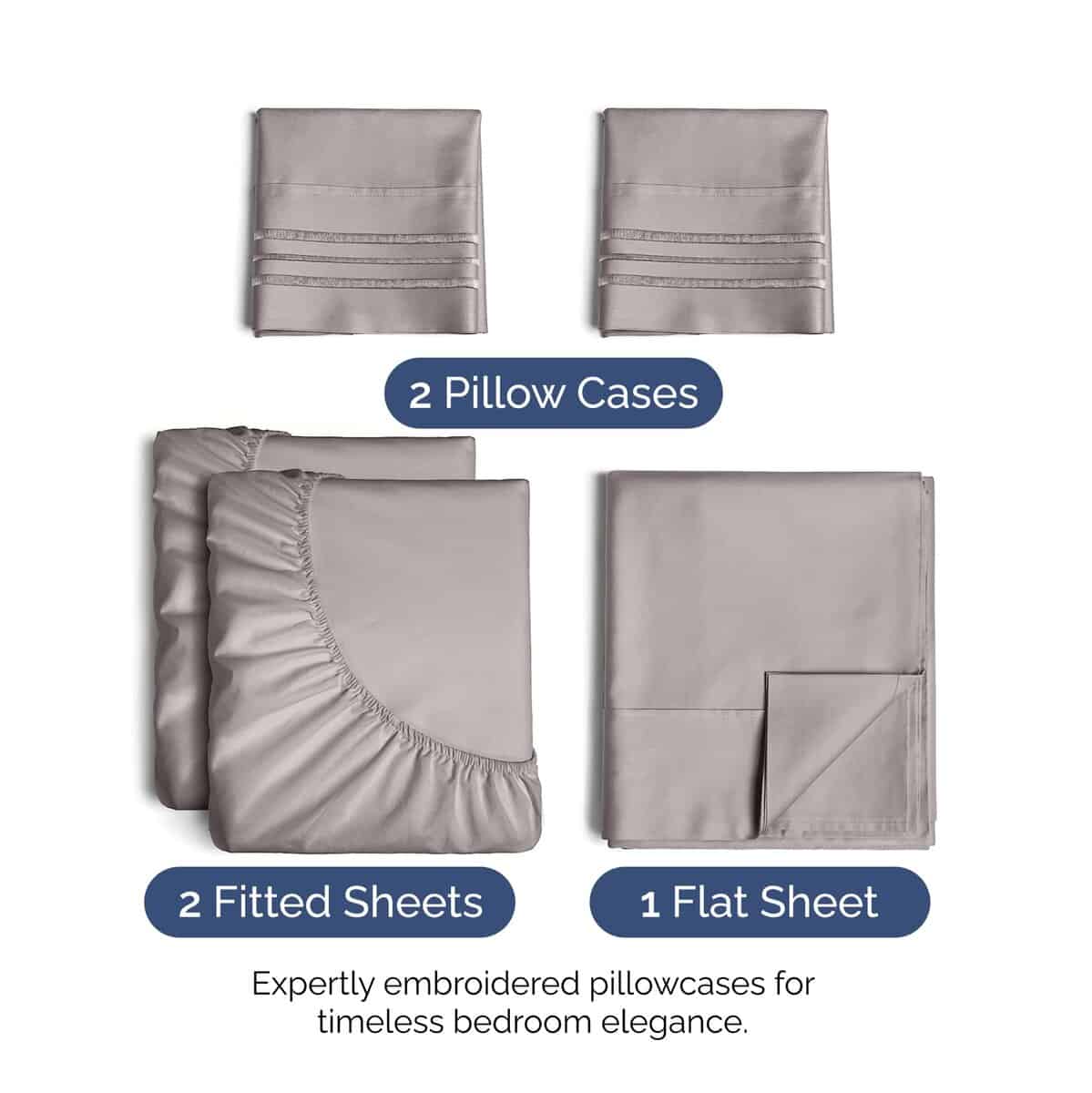 Juego de sábanas King Size 5 Piezas - Extra Suaves, - Imagen 3