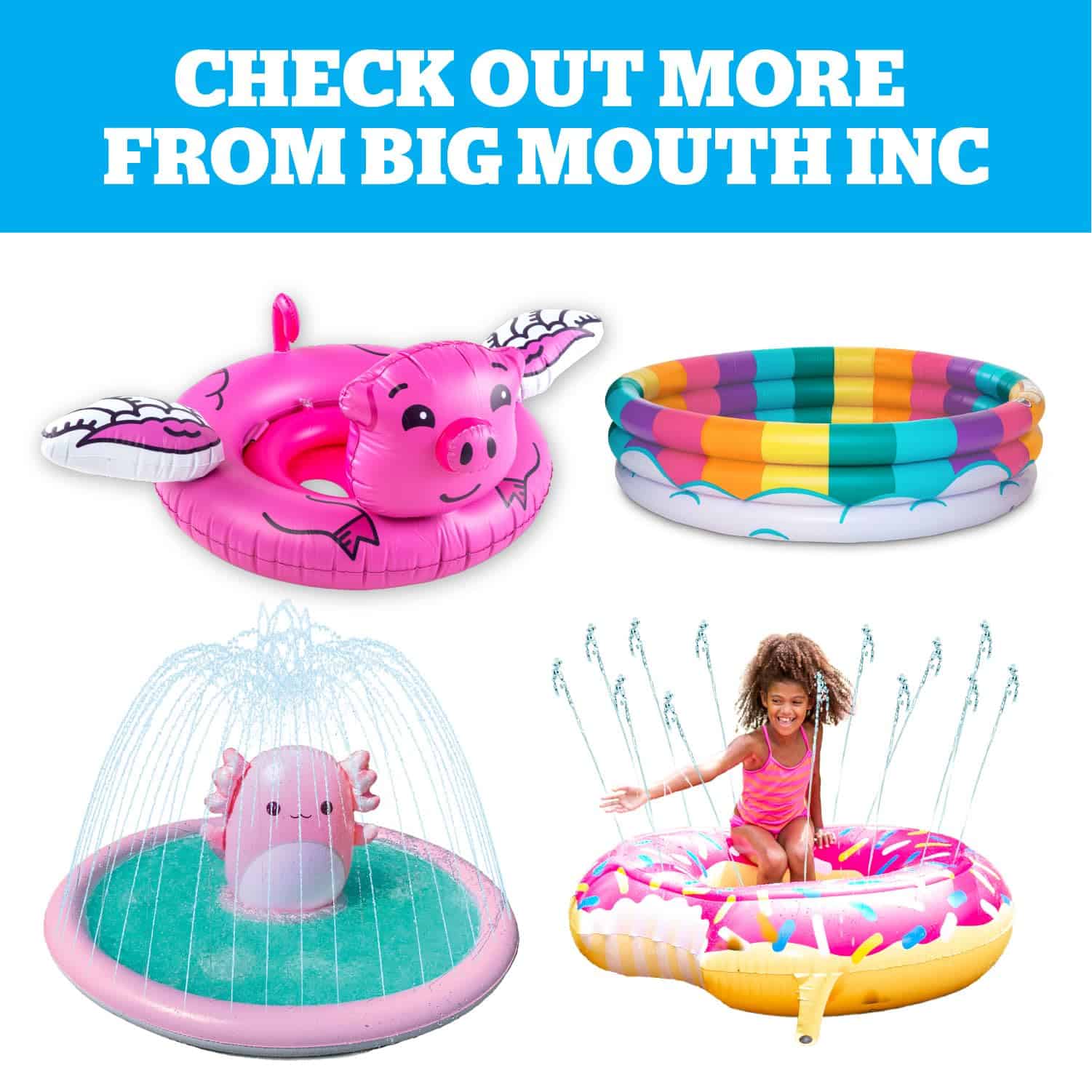 BigMouth Inc Splash Pad Sprinkler Water Toy for Kids, Juego - Imagen 7