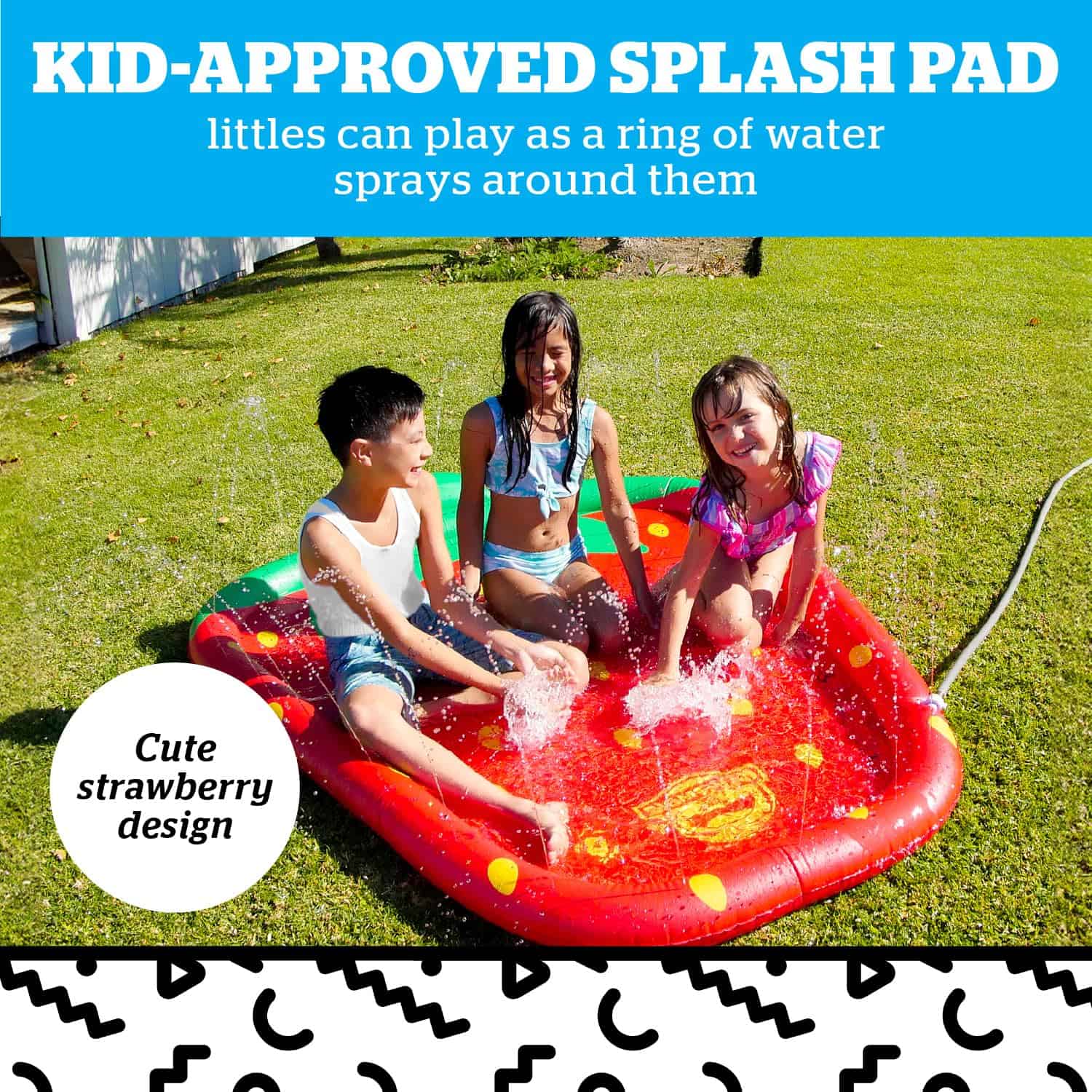 BigMouth Inc Splash Pad Sprinkler Water Toy for Kids, Juego - Imagen 3