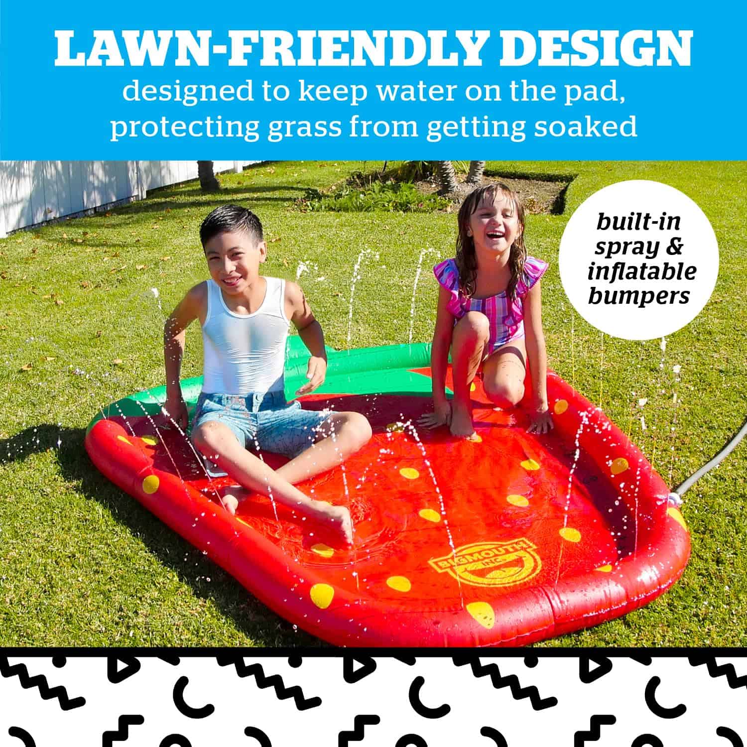 BigMouth Inc Splash Pad Sprinkler Water Toy for Kids, Juego - Imagen 5