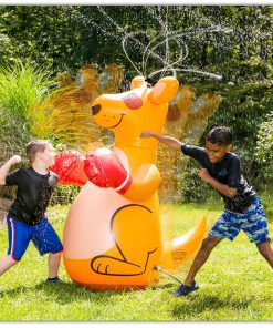 BigMouth Inc. Gigante Inflable Boxeo Canguro Rociador,