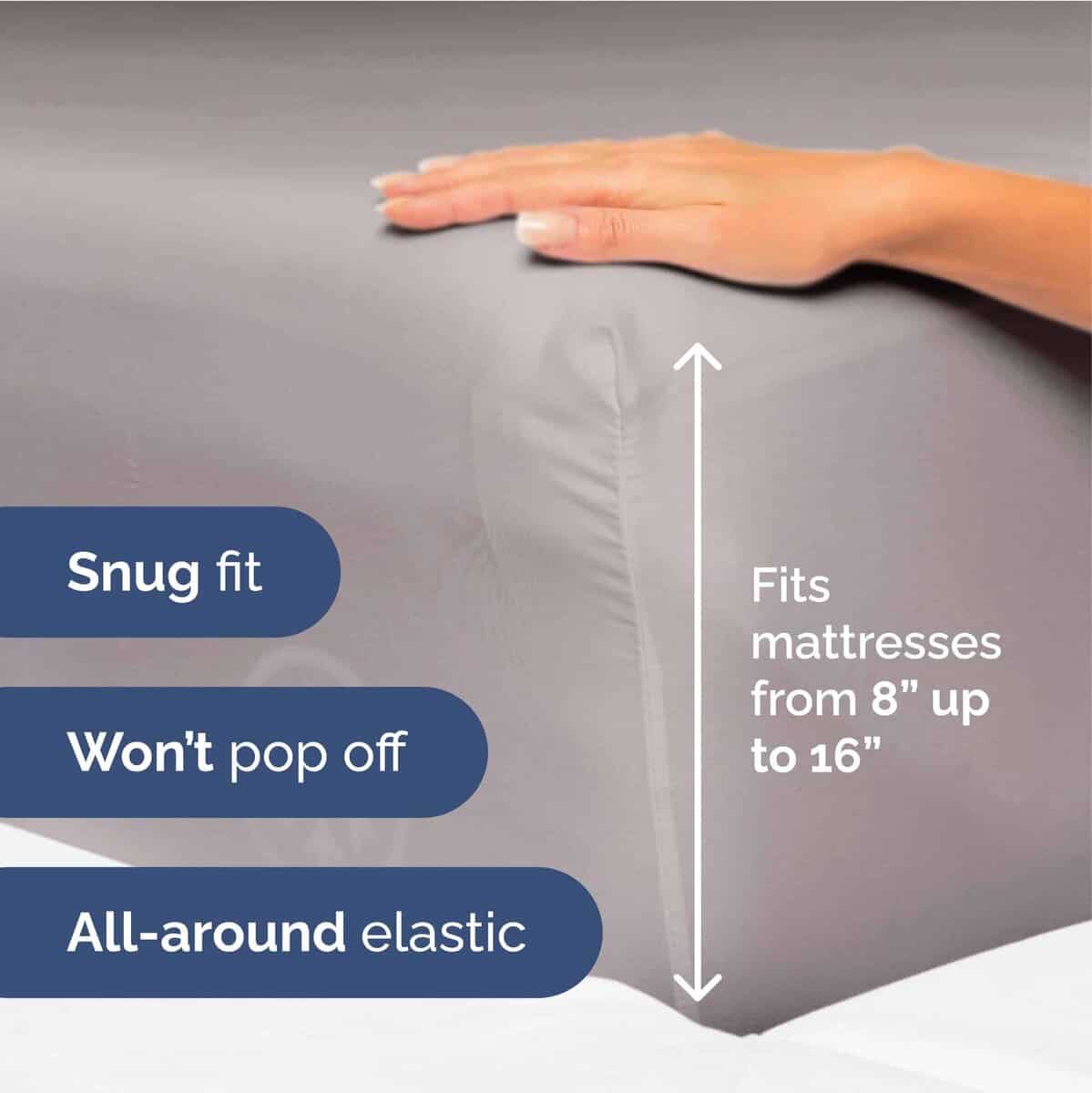 Juego de sábanas tamaño Twin XL de 3 piezas - -Lila cardo - Imagen 5