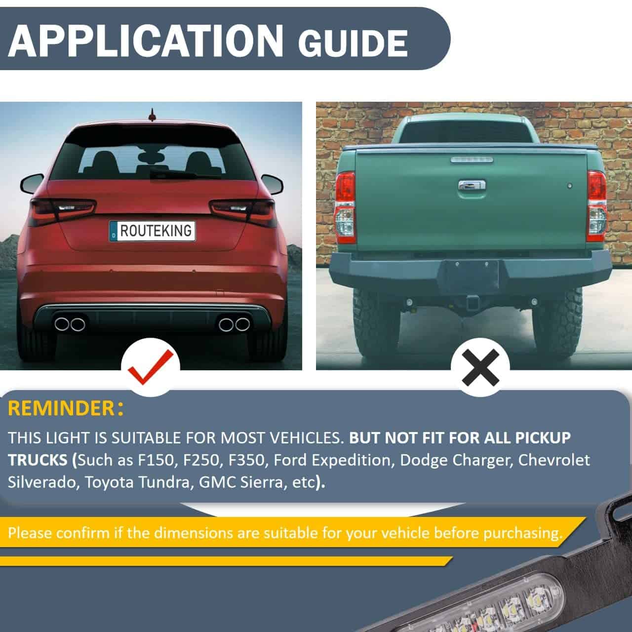 Luces Estroboscópicas para Placa de Matrícula de 13.5" con - Imagen 6