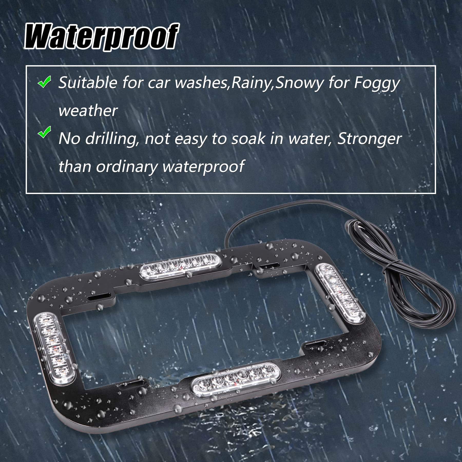 Luces Estroboscópicas para Placa de Matrícula de 13.5" con - Imagen 7