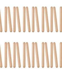 SINJEUN 16 Pares (32 Pack) Palillos de Ritmo de Madera,