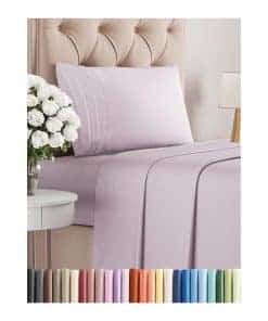 Juego de Sábanas Tamaño Twin de 3 -Lavanda Claro