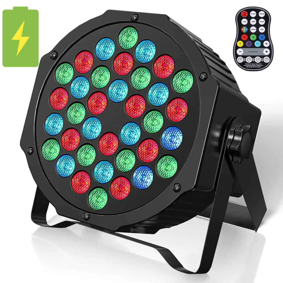Luces Par Recargables 36W RGB con Batería, Luces Par LED