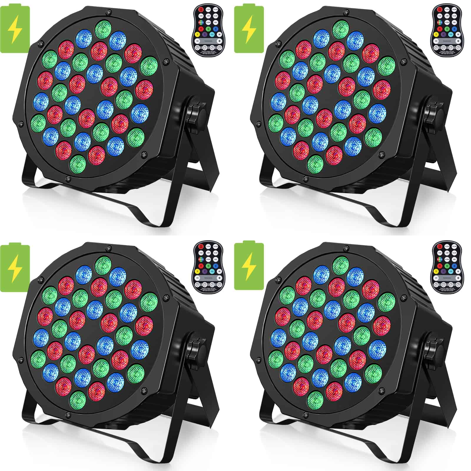 Luces Par Recargables 36W RGB con Batería, Luces Par LED