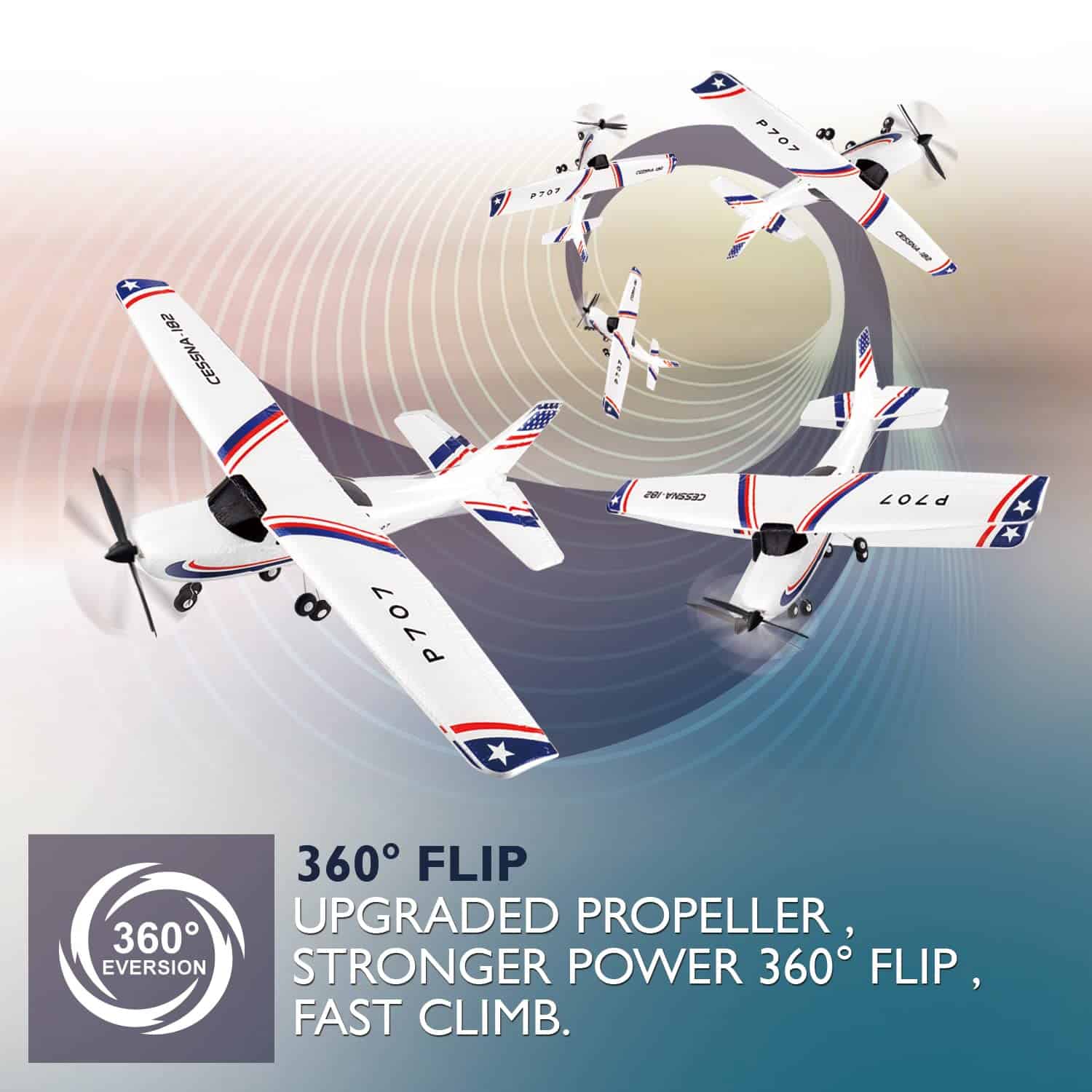 Nuevo Avión RC P707 PRO 3Ch con GYRO, Avión de Ala Fija - Imagen 4