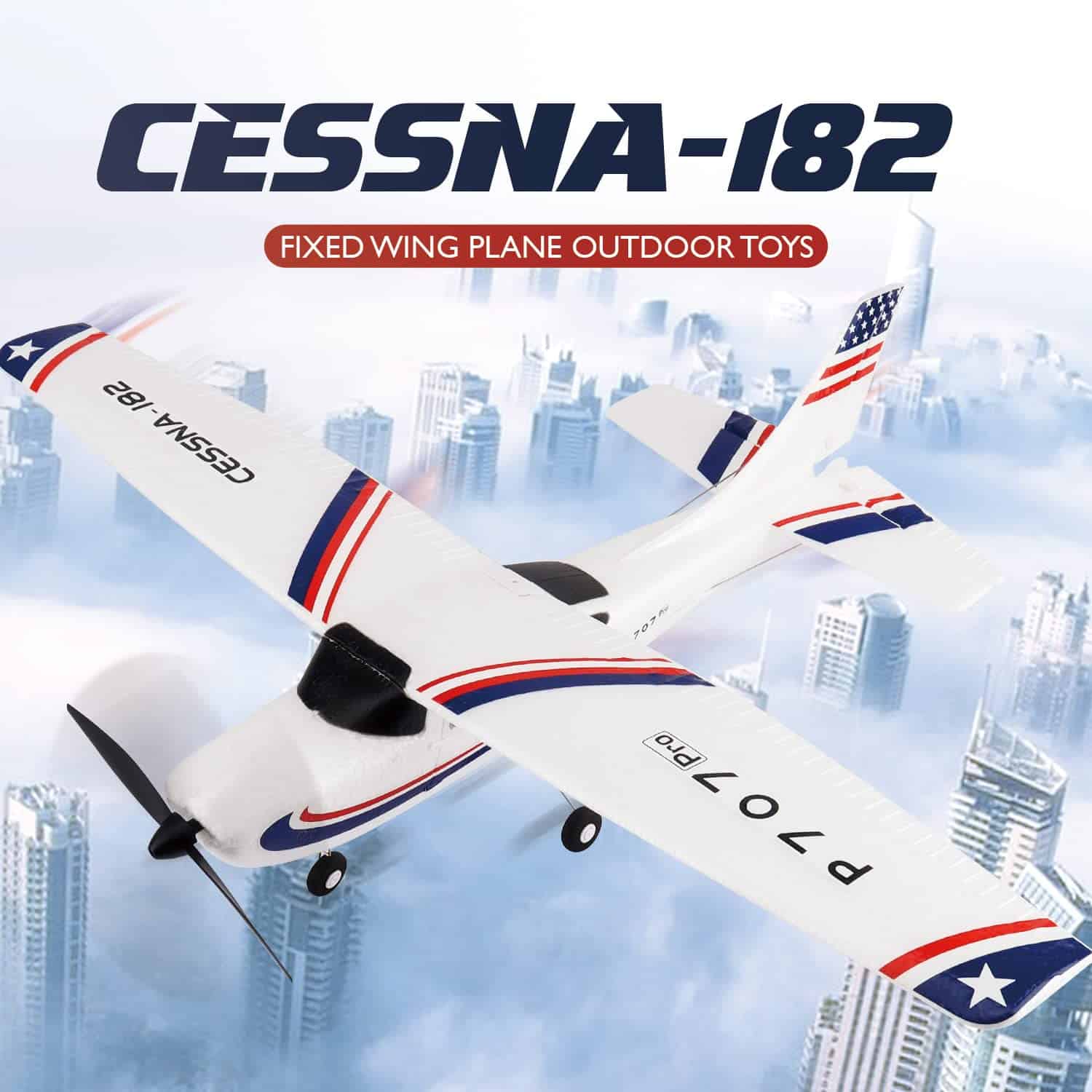 Nuevo Avión RC P707 PRO 3Ch con GYRO, Avión de Ala Fija