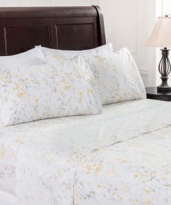 Juego de sábanas premium con estampado floral de primavera