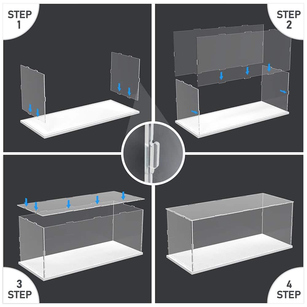 DuvinDD Estuche de Exhibición de Acrílico para Modelo de - Imagen 8