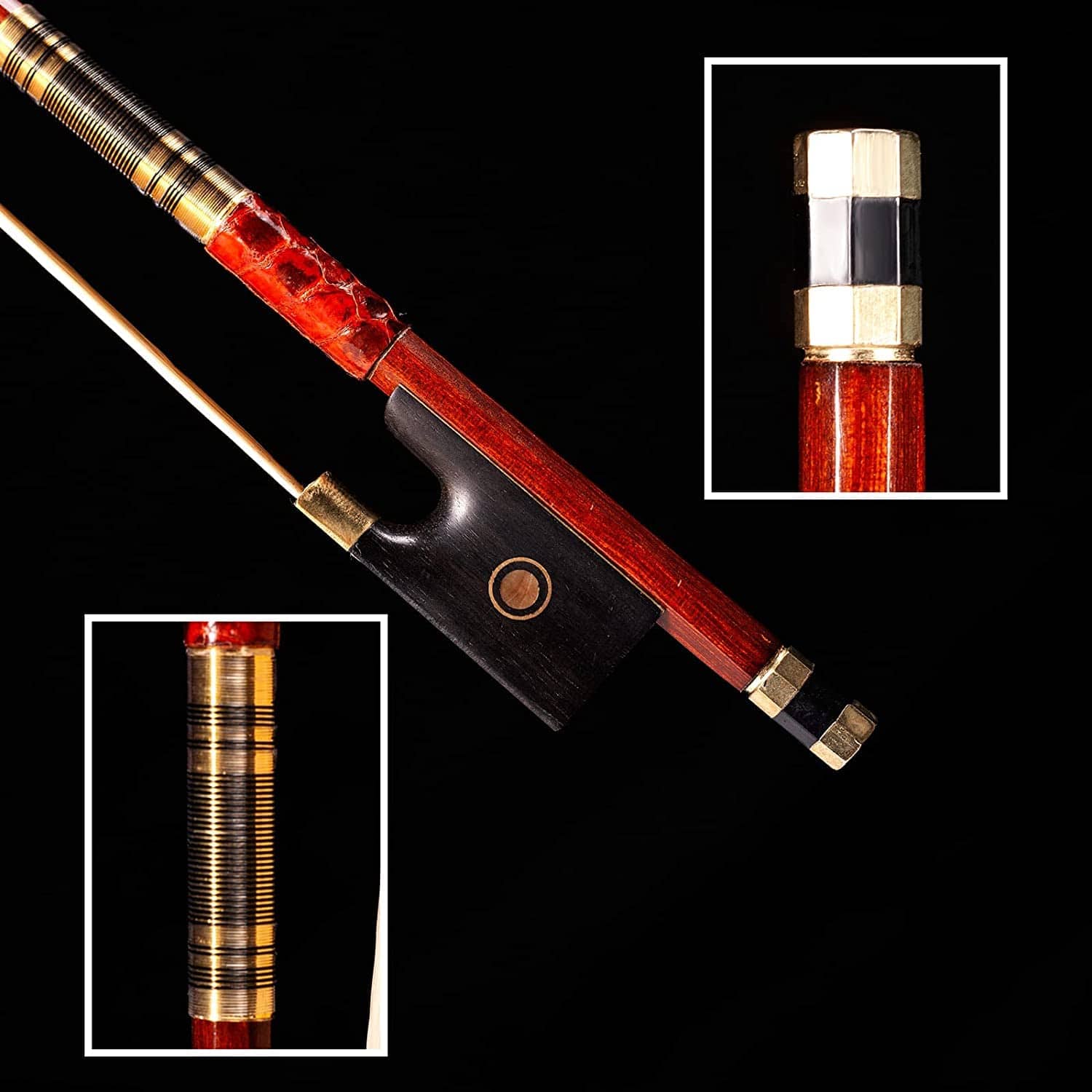 Arco de Violín AMZZ Advance 1/2 Tamaño Pernambuco Palo - Imagen 5