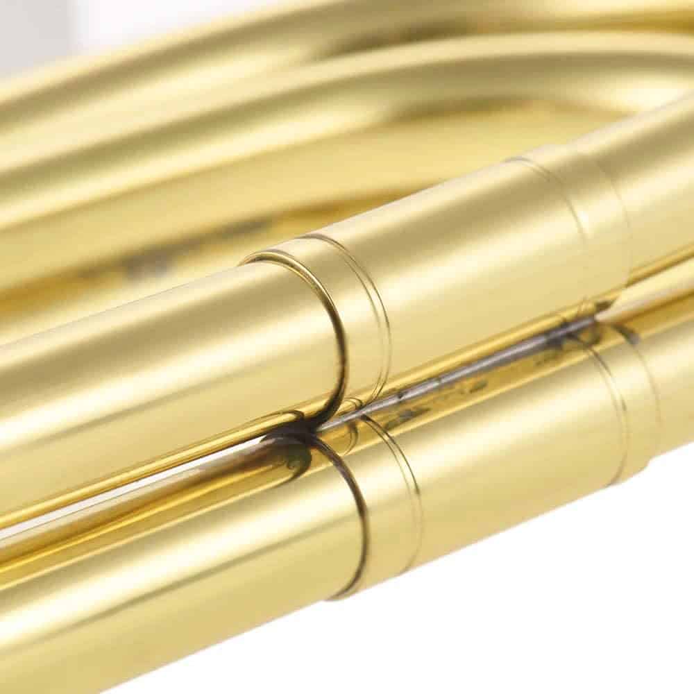 Trompeta de Caballería Bugle Dorada TUOREN para Banda - Imagen 6