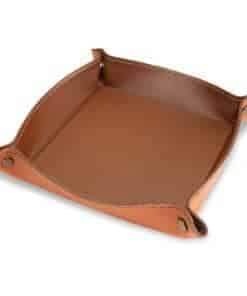 Bandeja de Dados de Cuero Genuino Hecha a Mano para Dungeon