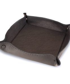 Bandeja de Dados de Cuero Genuino Hecha a Mano para