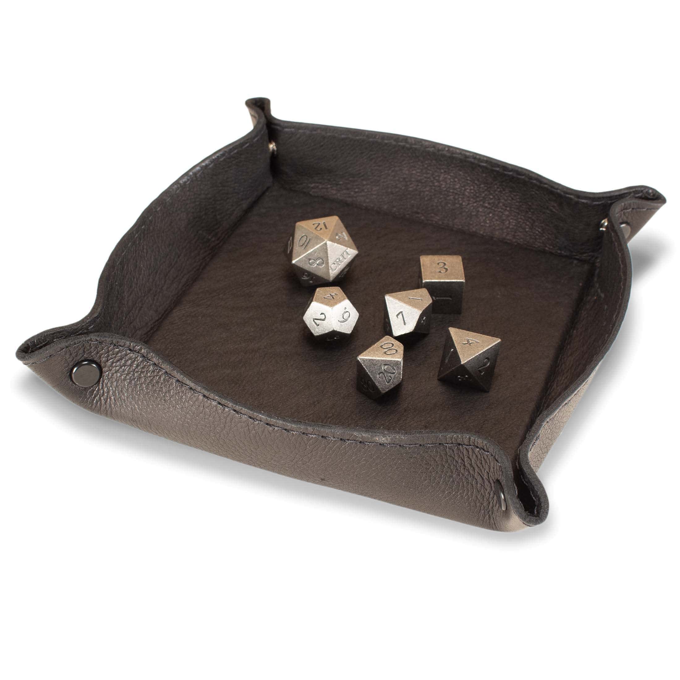 Bandeja de Dados de Cuero Genuino Hecha a Mano para - Imagen 3