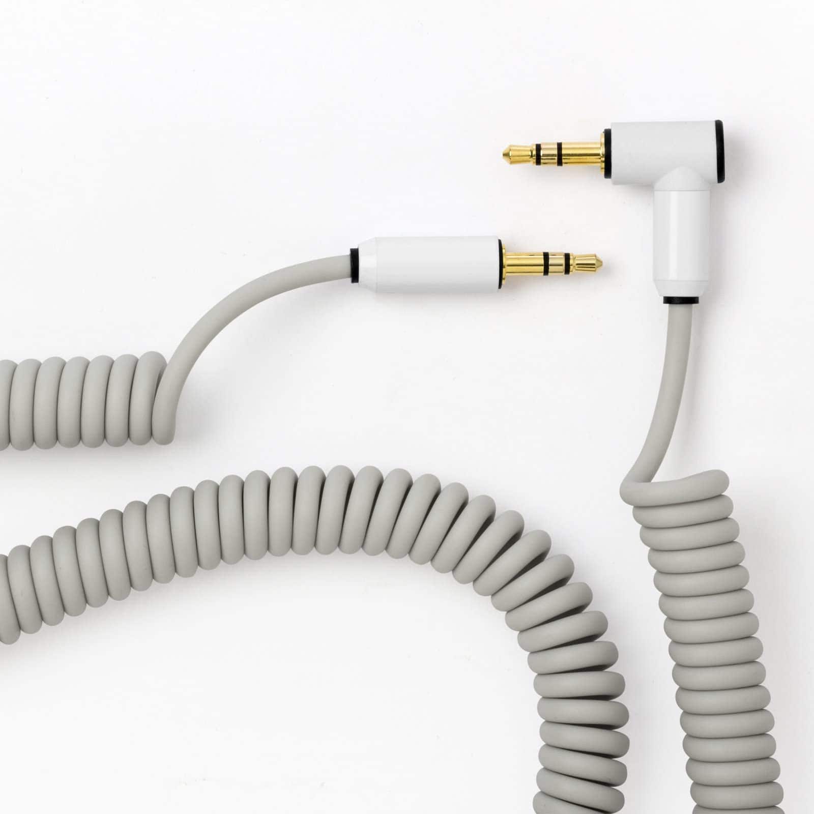 Cable de audio Candycord de MyVolts, mini jack -Gris en Polv - Imagen 3
