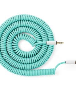 Cable de audio Candycord de MyVolts, mini jack -Verde Menta