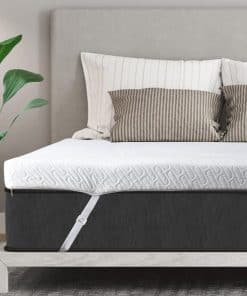 Topper de colchón de espuma viscoelástica -Blanco