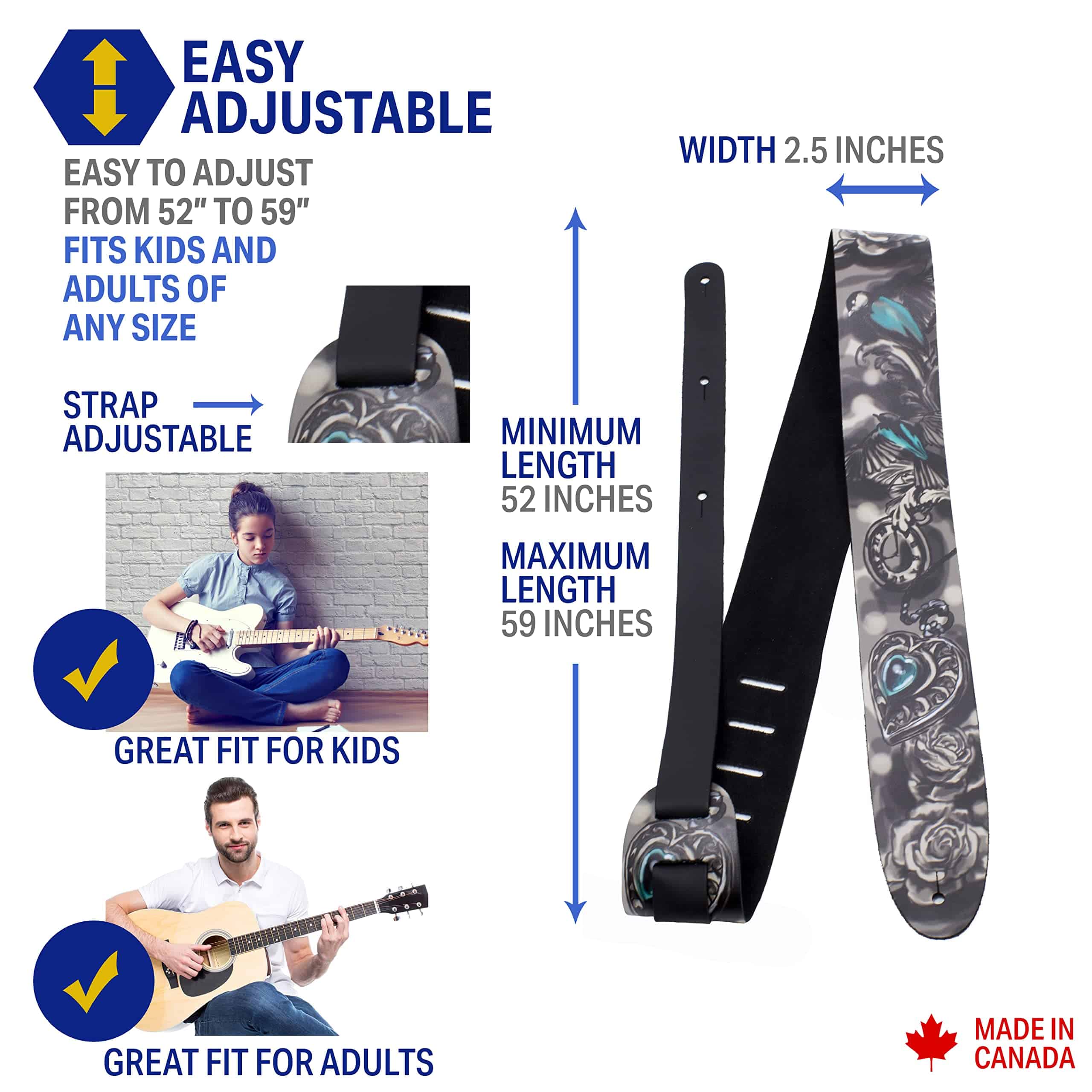 Correa para guitarra Perri's Leathers Ltd. - Direct To - Imagen 4