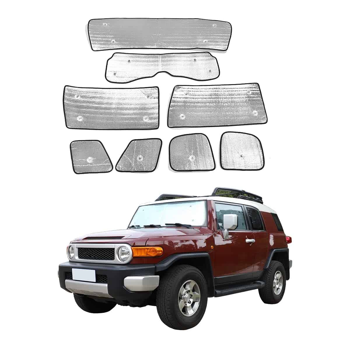 YUECHI para Toyota FJ Cruiser 2007-2021 Protector Solar