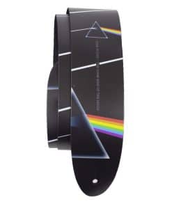 Correa de guitarra de cuero con licencia -e botones