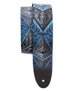 Correa de guitarra de cuero con licencia oficial David Bolt