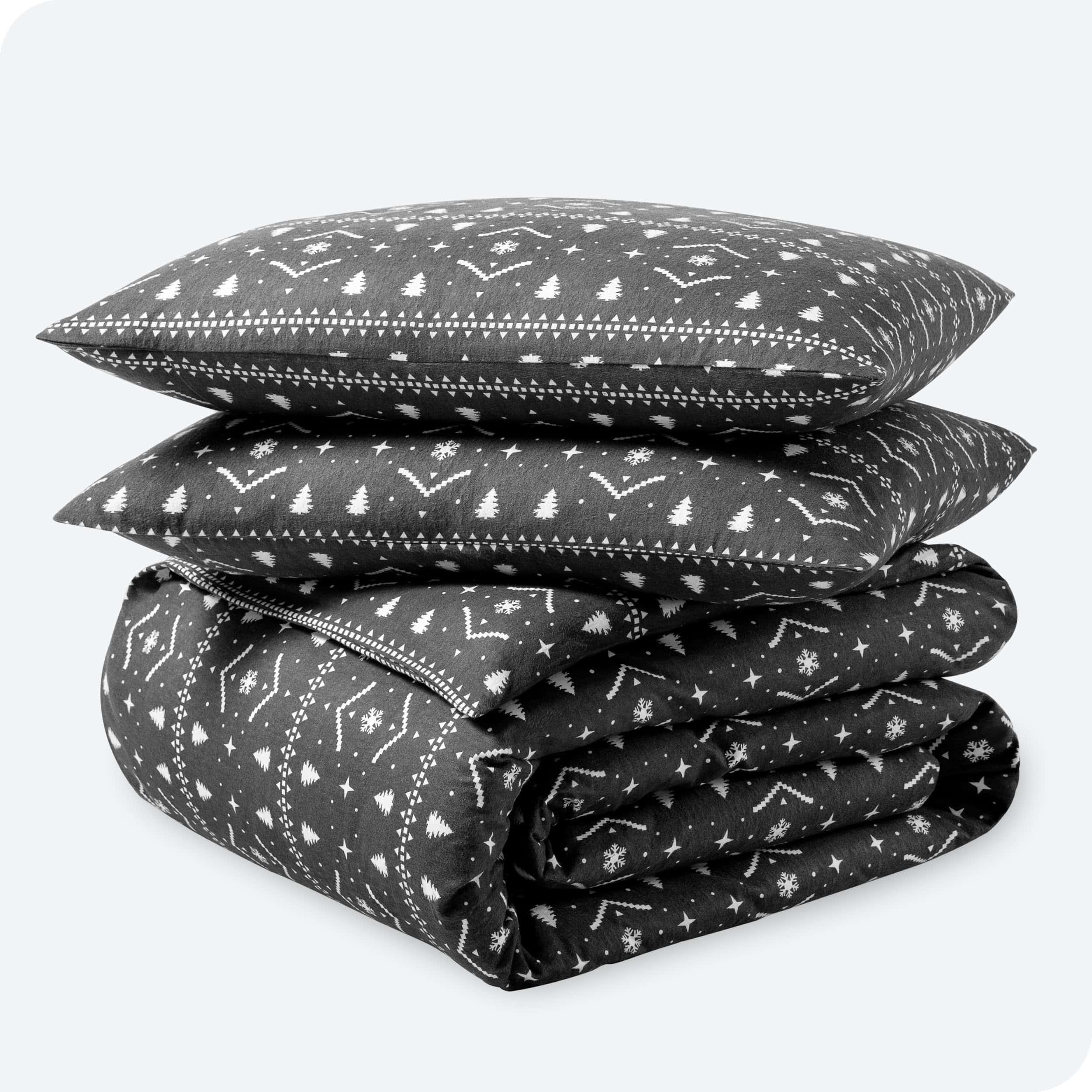 Juego de Funda de Edredón de Franela Bare Home - -Invierno A