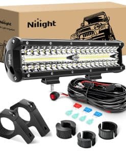 Nilight Barra de Luces LED de 12 Pulgadas 300W Triple Fila