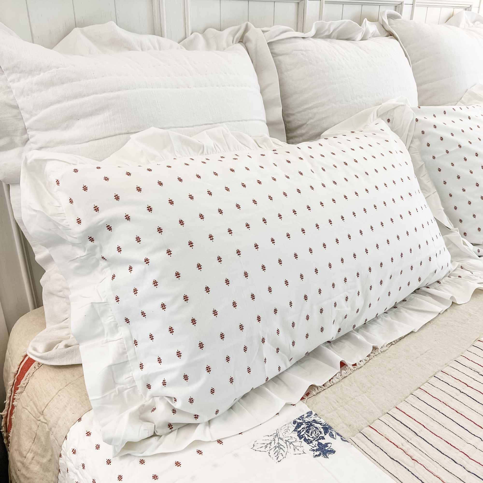 Funda de Almohada Abigail con Volantes para Cama King, 37"