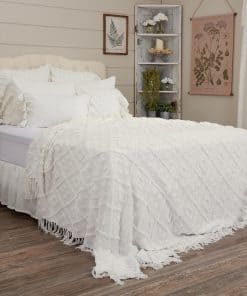 Piper Classics Harmony Cubrecama Tamaño Twin con Borlas,