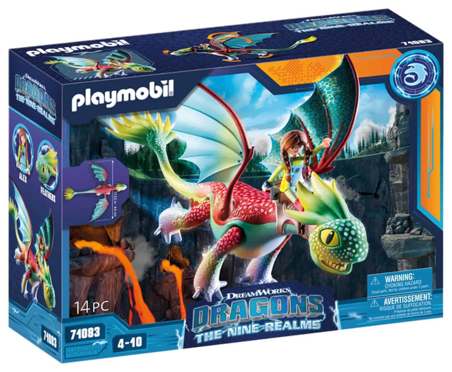 PLAYMOBIL Dragones de los Nueve Reinos: Feathers & Alex