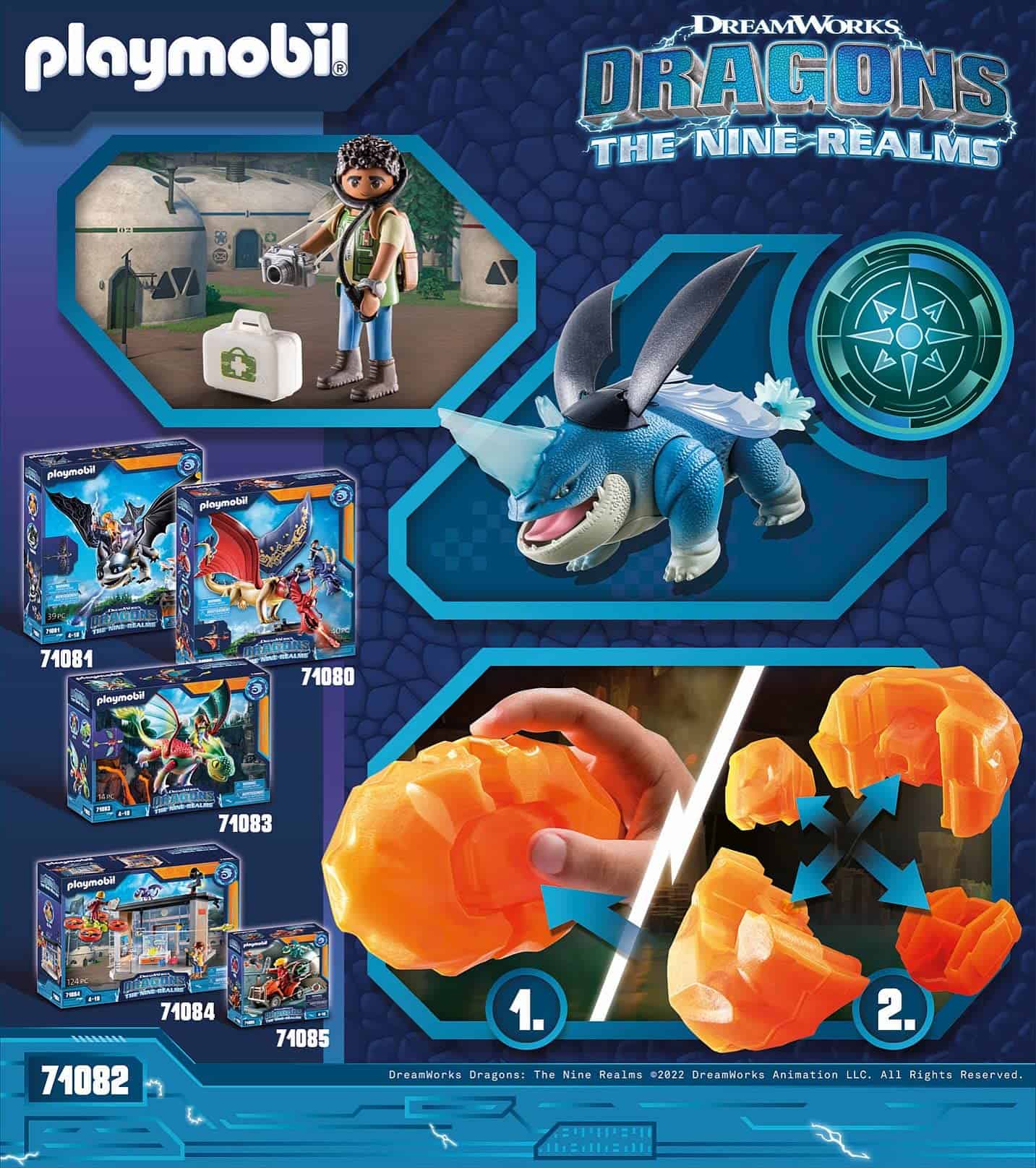 Playmobil Dragons Nine Realms: Plowhorn & D'Angelo - Imagen 4