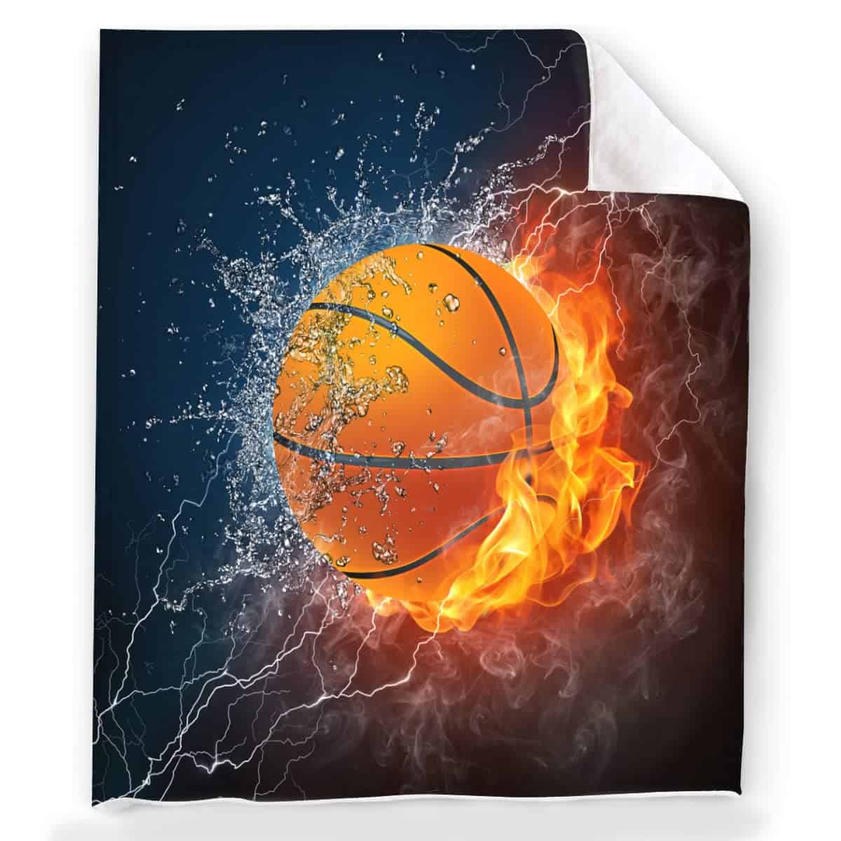 Manta de tiro de baloncesto cálida manta de microfibra