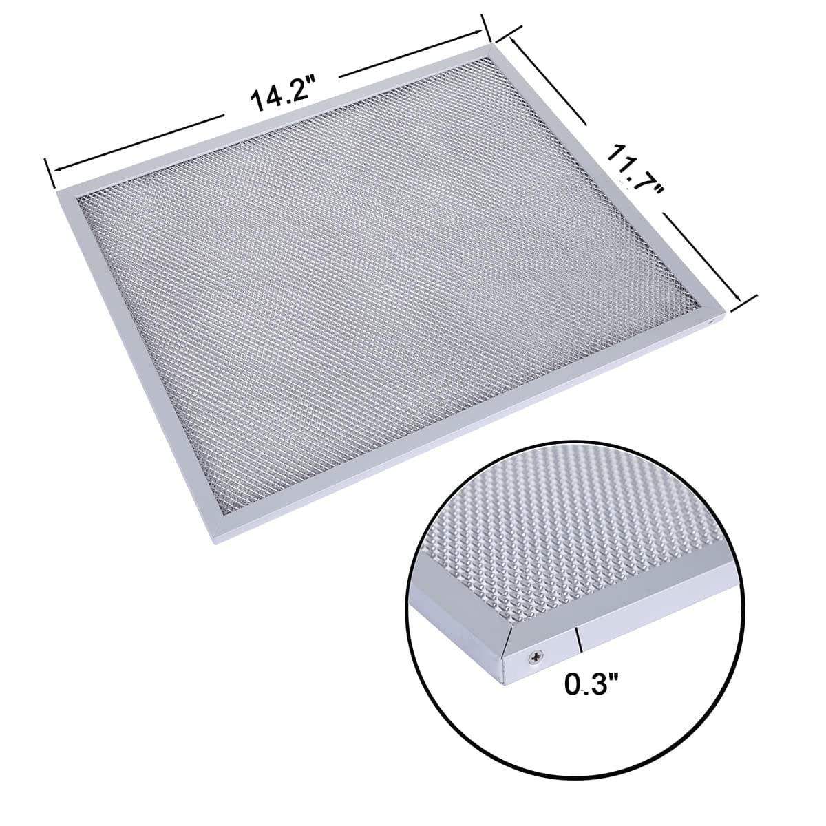 Filtro de campana extractora Nasibey BPS1FA30 de aluminio - Imagen 3